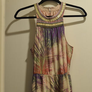 Charlie Jade Floral Maxi With Beaded Halter